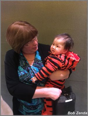 Annette and baby